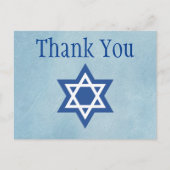 Jewish Thanks You Star of David ポストカード (正面)