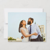 Jewish Wedding RSVP Card with Star of David (裏面)