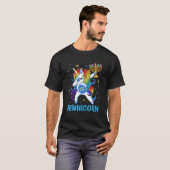 Jewnicorn Cute Unicorn Hanukkah Chanukah Pajamas Tシャツ (正面フル)