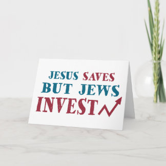 Jews Invest – ユダヤの金融ユーモア カード