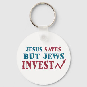 Jews Invest – ユダヤの金融ユーモア キーホルダー