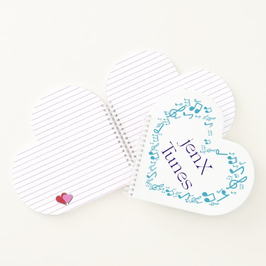 jexX Tunes Logo ノートブック (内部)