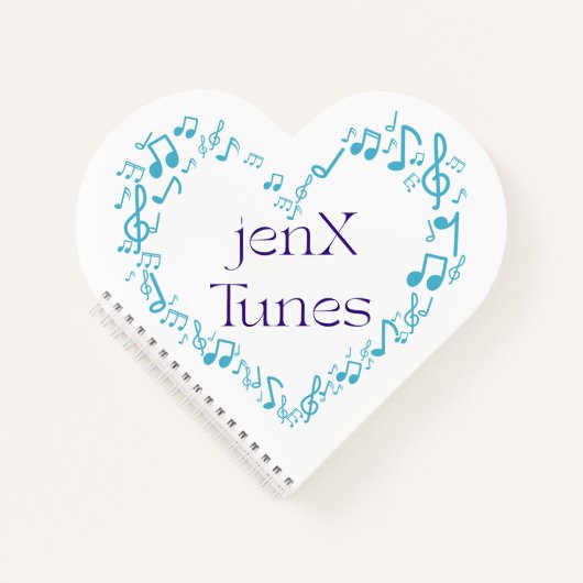 jexX Tunes Logo ノートブック (正面)