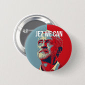 #JezWeCan -ジェレミーCorbyn 4 PMのバッジ 缶バッジ (正面&裏面)
