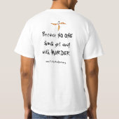 JFD-2は、白、価値味方しました Tシャツ (裏面)