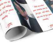 JFKおよびNOT頼引用文 ラッピングペーパー (ロールコーナー)