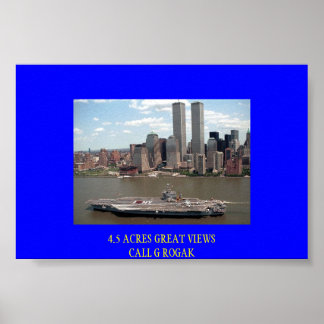 JFKが大きなリンゴを訪れる ポスター