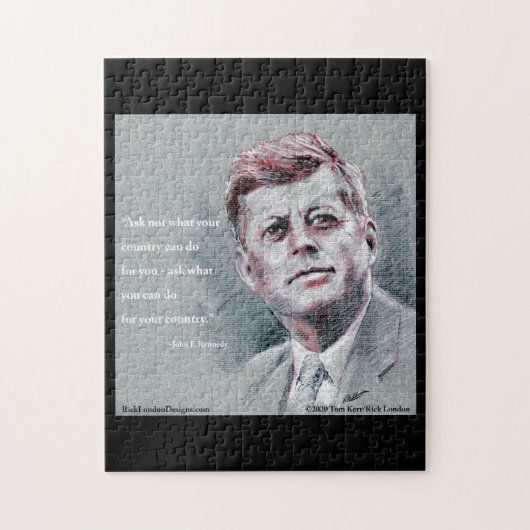 JFKと名言 ジグソーパズル (縦)