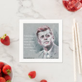 JFKと名言 スタンダードカクテルナプキン (インサイチュ)