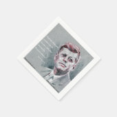 JFKと名言 スタンダードカクテルナプキン (角)