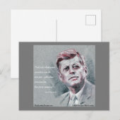 JFKと名言 ポストカード (正面/裏面)