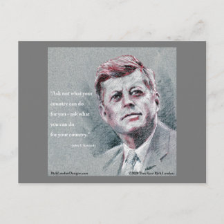 JFKと名言 ポストカード
