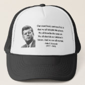 JFKの引用文2b キャップ (正面)