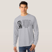 JFKの引用文5b Tシャツ (正面フル)