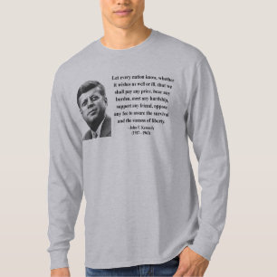 JFKの引用文5b Tシャツ