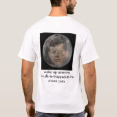jfkは月で引っ掛かります tシャツ (裏面)