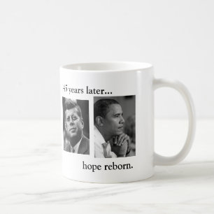 JFKオバマは希望後で45年の… reborn.BOTH味方します コーヒーマグカップ