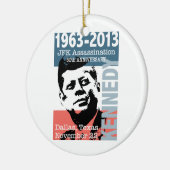 JFKケネディの暗殺記念日1963年- 2013年 セラミックオーナメント (左)
