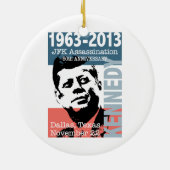 JFKケネディの暗殺記念日1963年- 2013年 セラミックオーナメント (裏面)