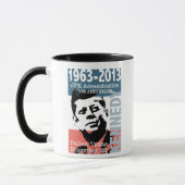 JFKケネディの暗殺記念日1963年- 2013年 マグカップ (左)