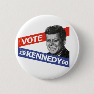 JFKケネディの選挙 缶バッジ