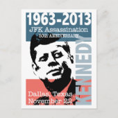 JFKケネディ暗殺記念日1963 - 2013 ポストカード (正面)