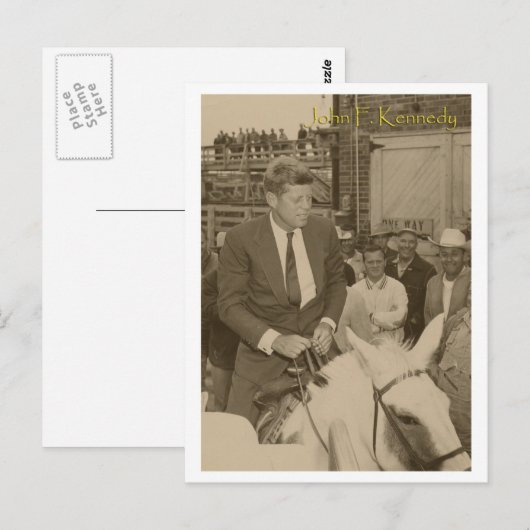 JFK乗馬 ポストカード (正面/裏面)