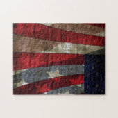 JFK動揺してデザイン付き米国国旗の引用文 ジグソーパズル (横)