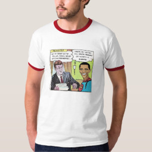 JFK及びオバマ人の信号器のワイシャツ Tシャツ