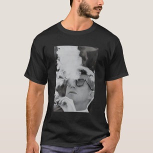 Jfk喫煙Shades John F Kennedy President Tシャツ