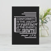 JFK引用文招待 招待状 (スタンド正面)