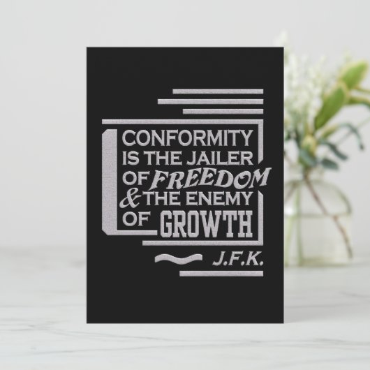 JFK引用文招待 招待状 (スタンド正面)