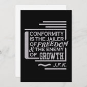 JFK引用文招待 招待状 (正面/裏面)