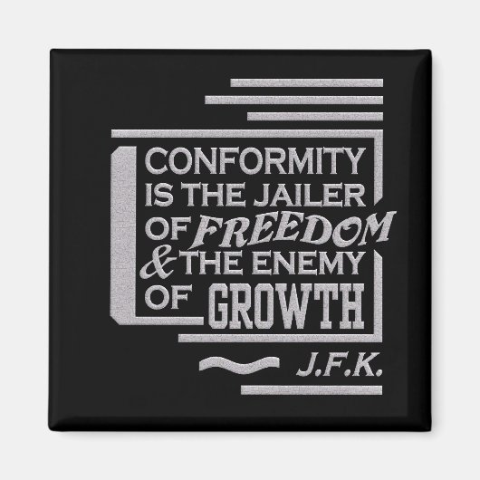 JFK引用文磁石 マグネット (正面)