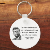 JFK引用文3b キーホルダー (正面)