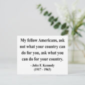 JFK引用文3b ポストカード (スタンド正面)