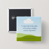 JFK引用文～アンチ社会適合性 缶バッジ (正面&裏面)