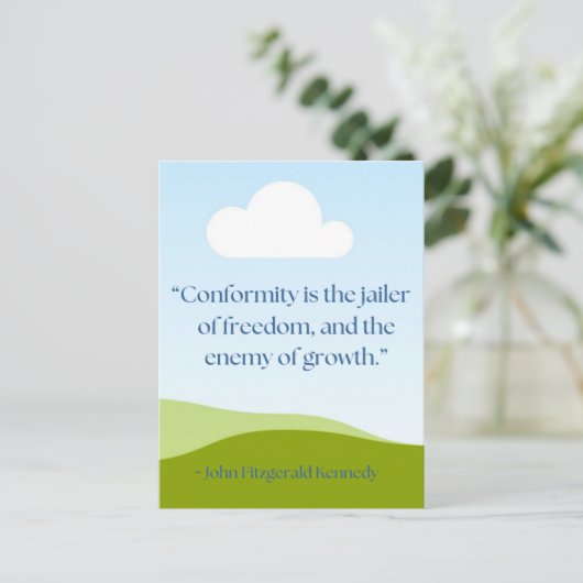 JFK引用文 ポストカード (スタンド正面)