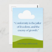 JFK引用文 ポストカード (正面/裏面)