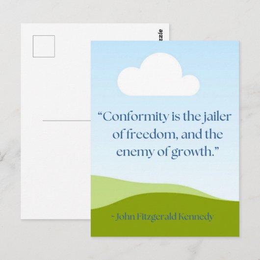 JFK引用文 ポストカード (正面/裏面)