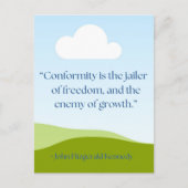 JFK引用文 ポストカード (正面)