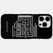 JFK準拠引用文名前をカスタムするの電話番号 Case-Mate iPhoneケース (裏面 (横))