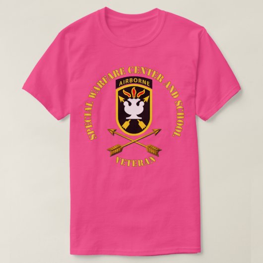 JFK特殊戦センタースクールSSI wブランチ獣医 Tシャツ (デザイン正面)