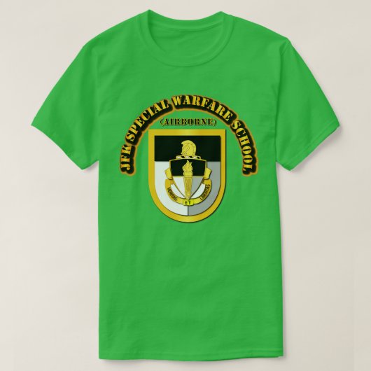 JFK特殊戦学校フラッシュ Tシャツ (デザイン正面)