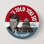 JFK記念Pin 1961年 缶バッジ (正面)