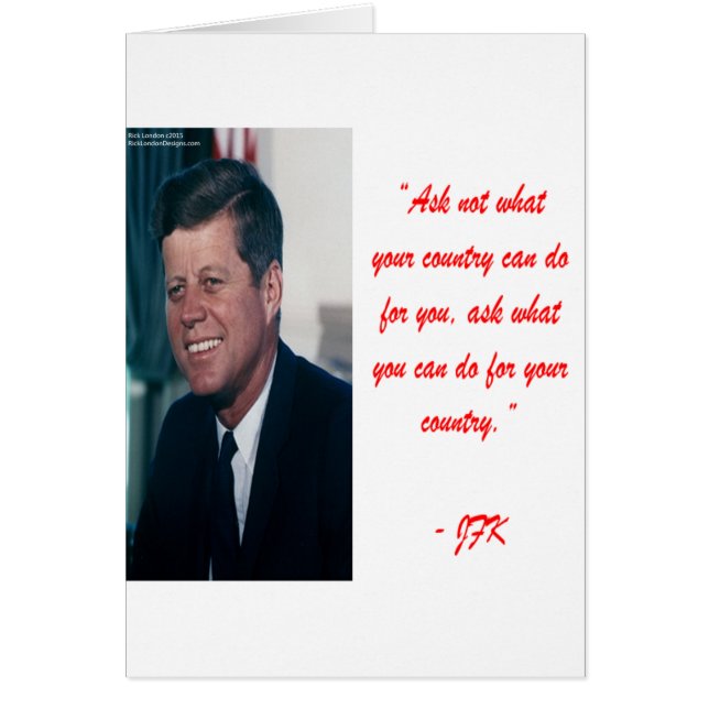 JFK および Ask Not 引用句 (正面)