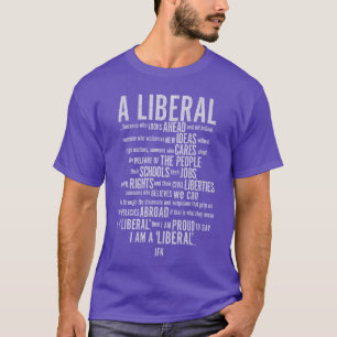 JFK ケンによるアメリカ選挙のためのリベラル政治 Tシャツ