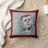 JFK（ジョン・F・ケネディ）と名言 クッション (ブランケット)