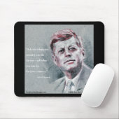 JFK(ジョン・F・ケネディ)と名言 マウスパッド (マウス)