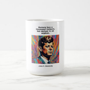 JFK ジョン・F・ケネディ 名言 モチベーション 刺激 コーヒーマグカップ